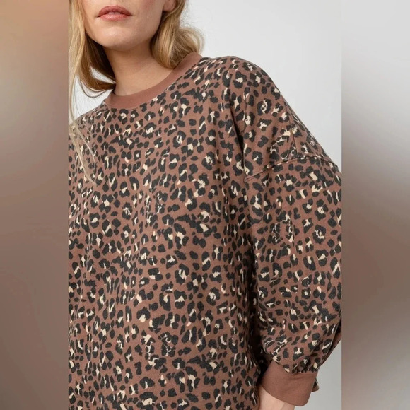 NWT Rails Reeves sweater in mountain leopard sz xs - Picture 3 of 13